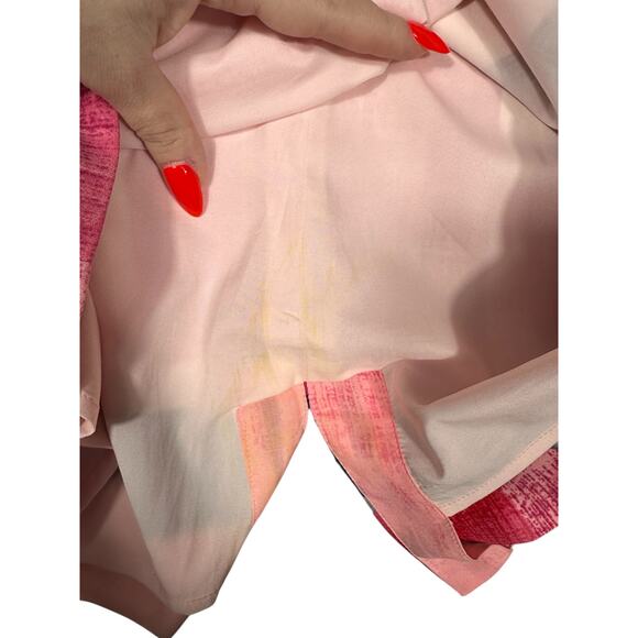 White House Black Market Watercolor Print Skirt Size 10 Abstract Colorblock Mini - Picture 4 of 7